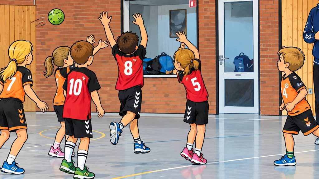Handball Minis in Aktion